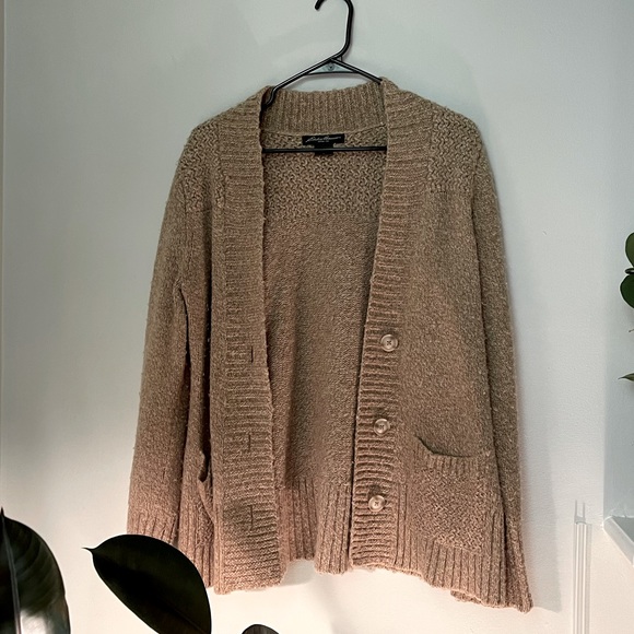 Eddie Bauer Wool Blend Cardigan, Heavy Weight Winter Layer, Outdoor or Casual - Picture 1 of 10